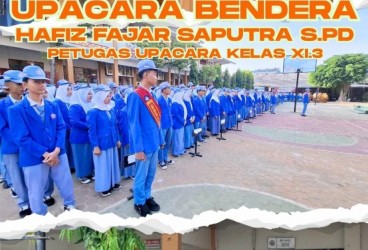 Upacara Bendera Di SMAN 8 Bandarlampung,Senin