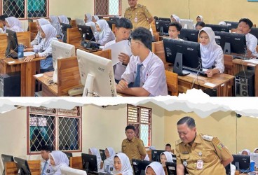 Kunjungan Kadis Ke SMAN Bandarlampung 