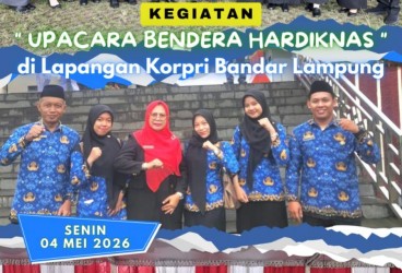 Upacara HARDIKNAS di Lapangan Korpri Bandarlampung 
